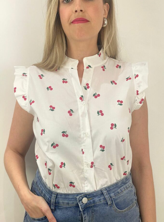 Camisa estampado cereza