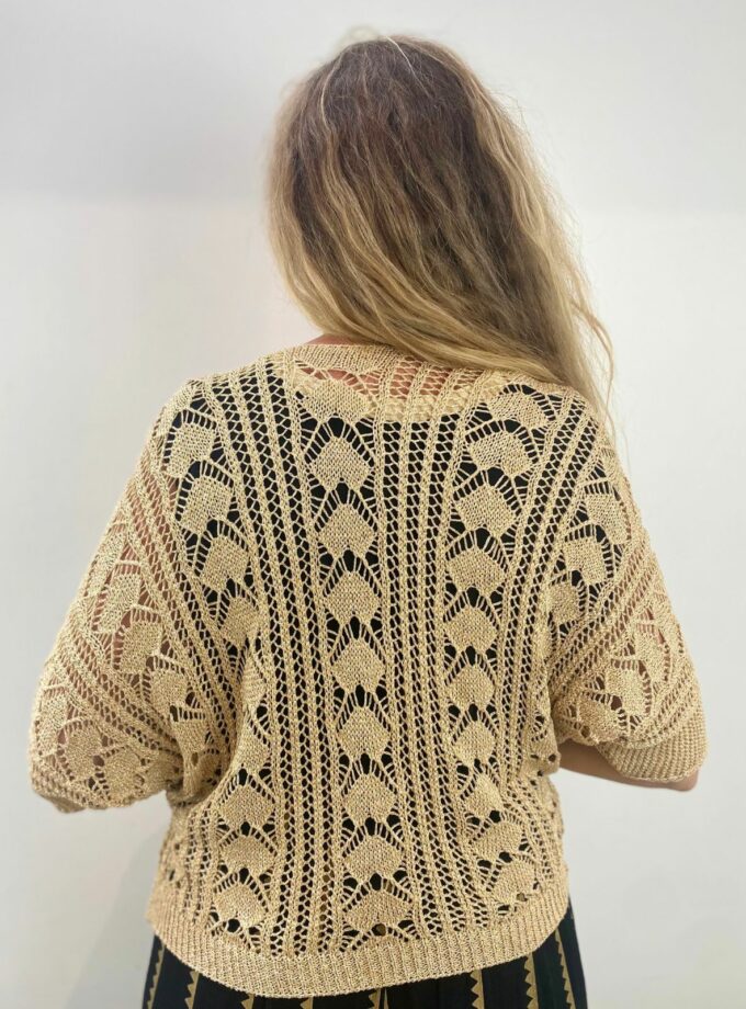 Rebeca croché dorada