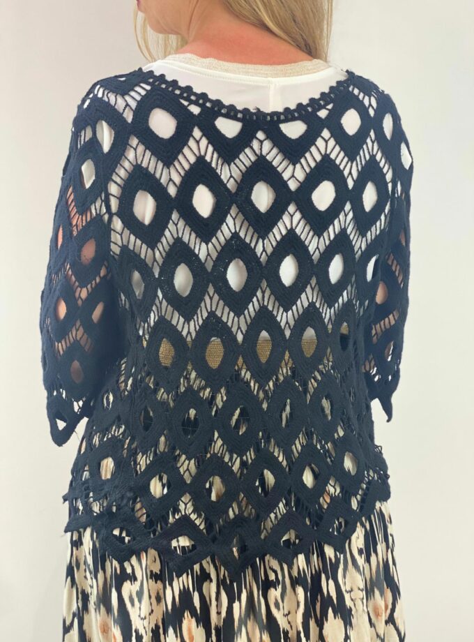 Rebeca croché negro