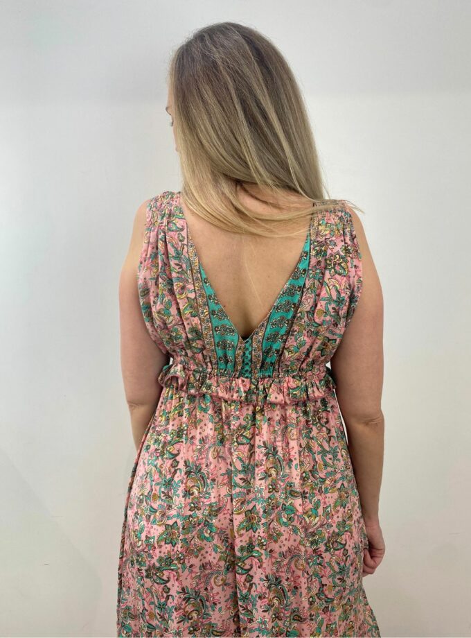 Vestido boho rosa