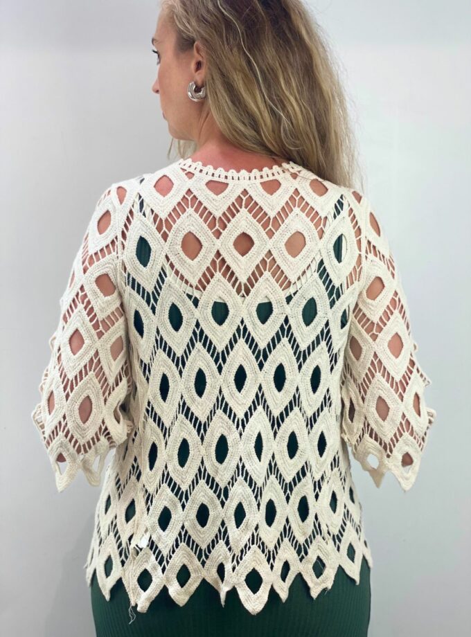 Rebeca croché beige