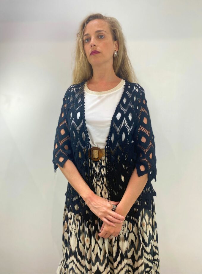Rebeca croché negro