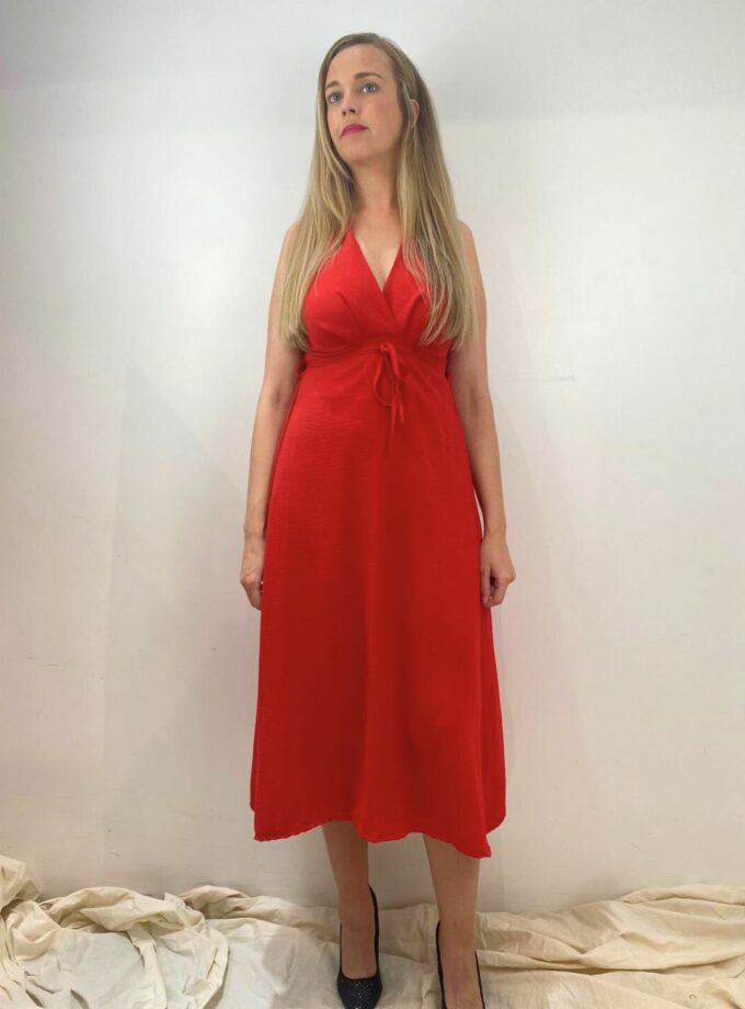 Vestido moños atrás