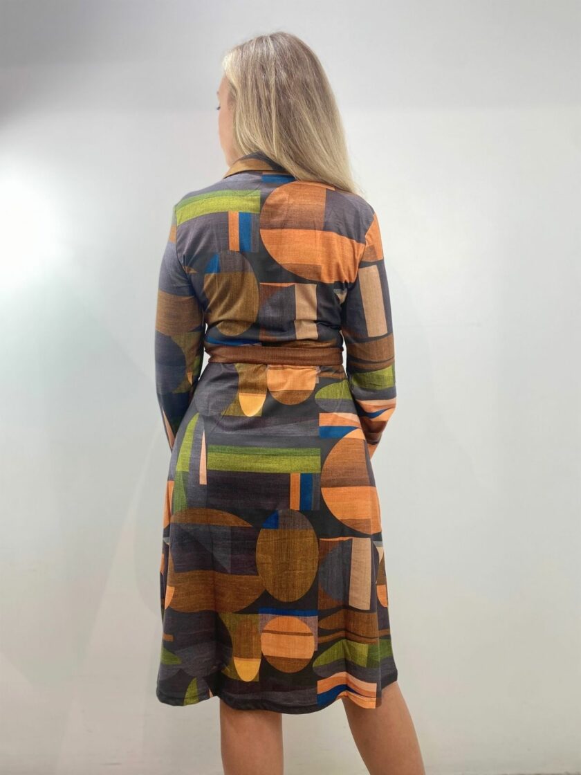 Vestido estampado asimétrico