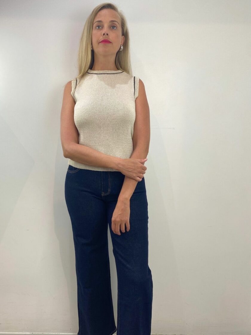 Pantalón vaquero pata ancha