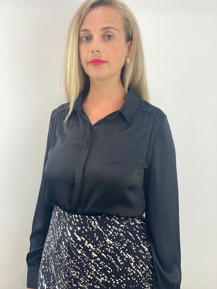 Camisa raso negra