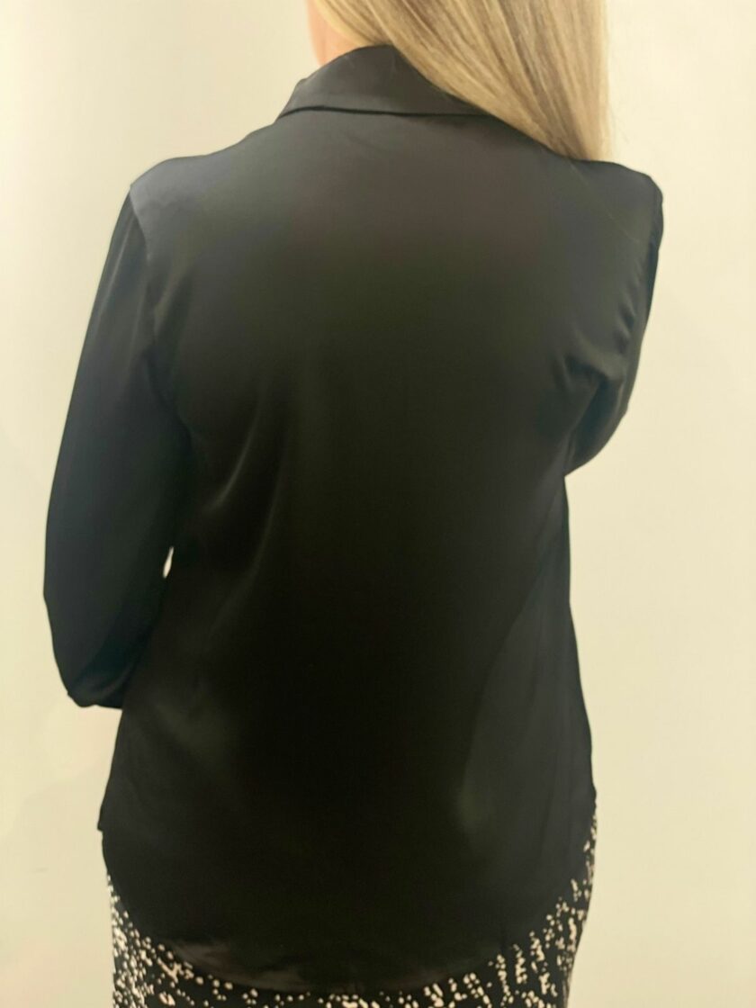 Camisa raso negra