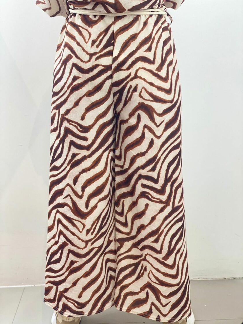 Pantalón animal print marrón
