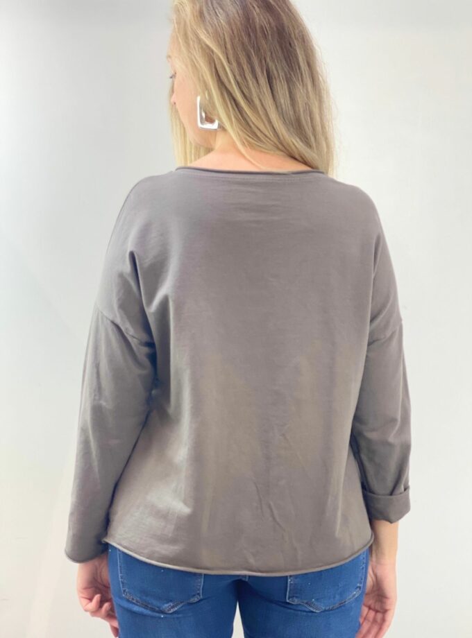 Camiseta marrón tierra estrella