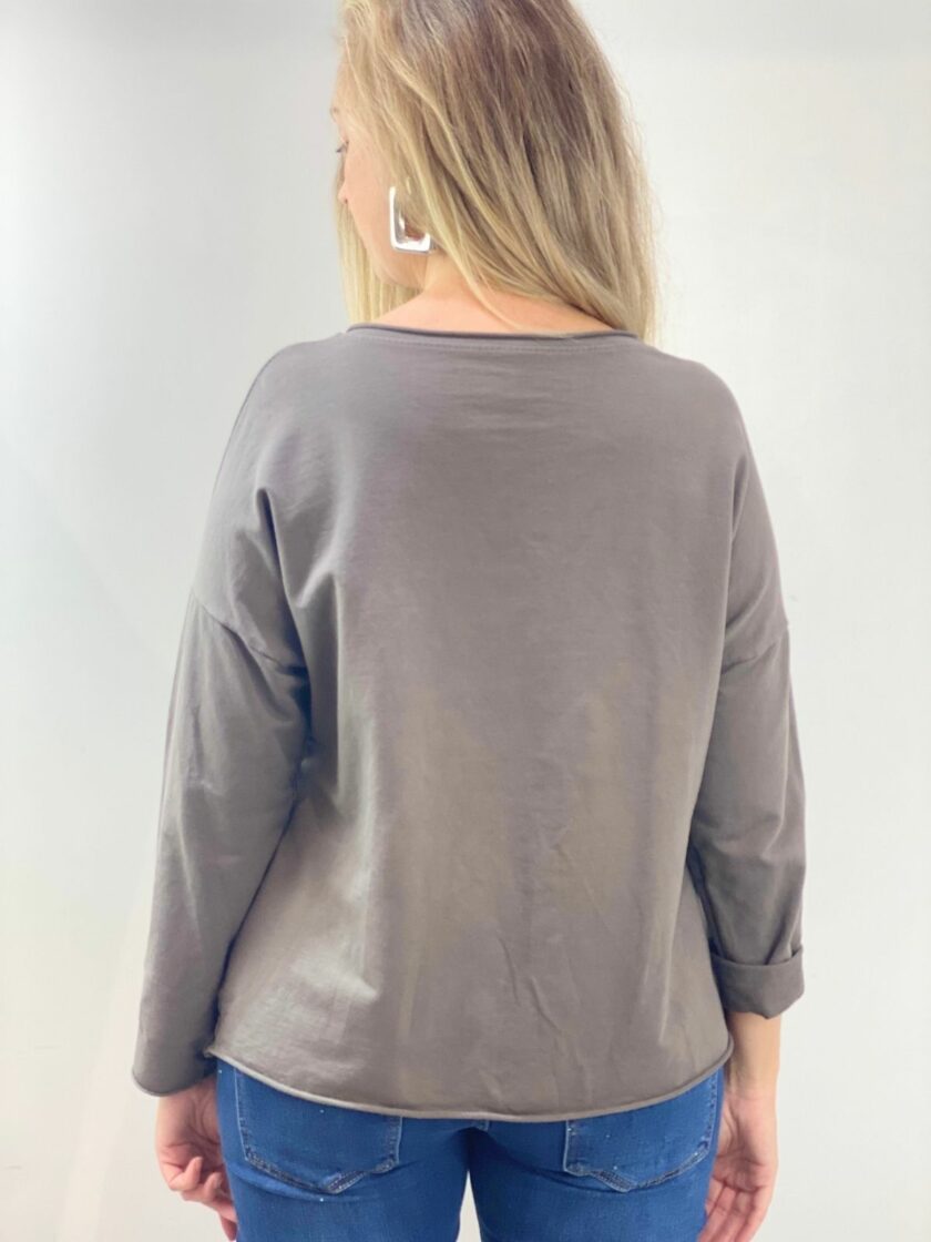 Camiseta marrón tierra estrella
