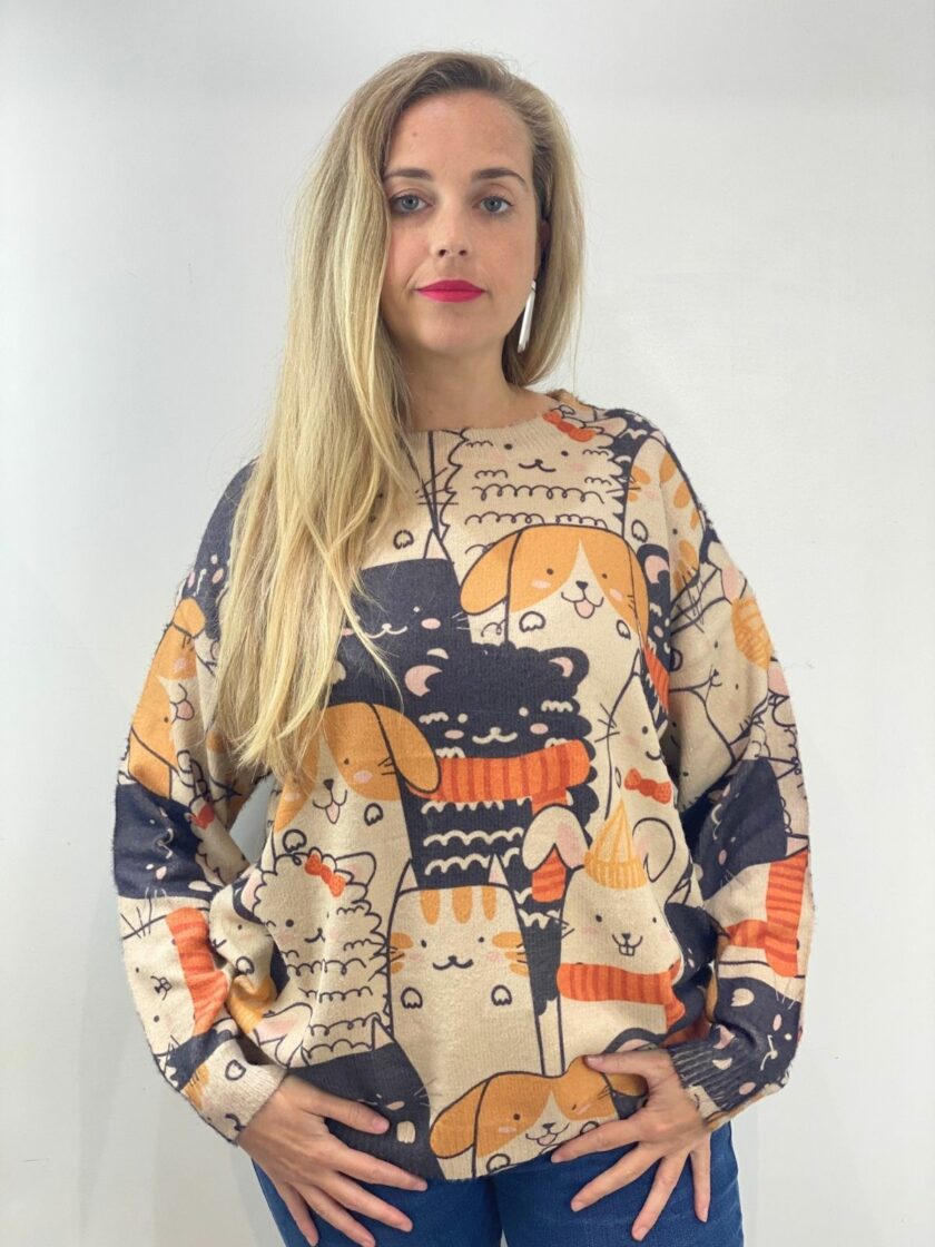Jersey estampado animales