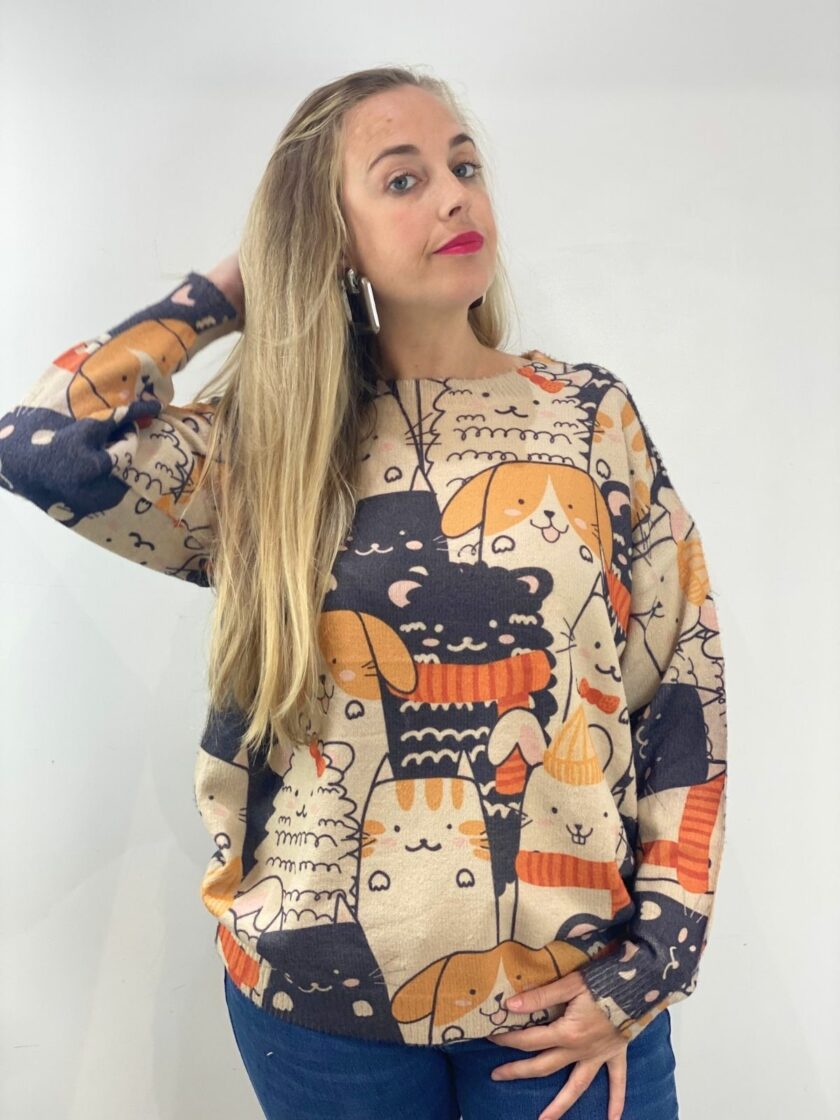 Jersey estampado animales