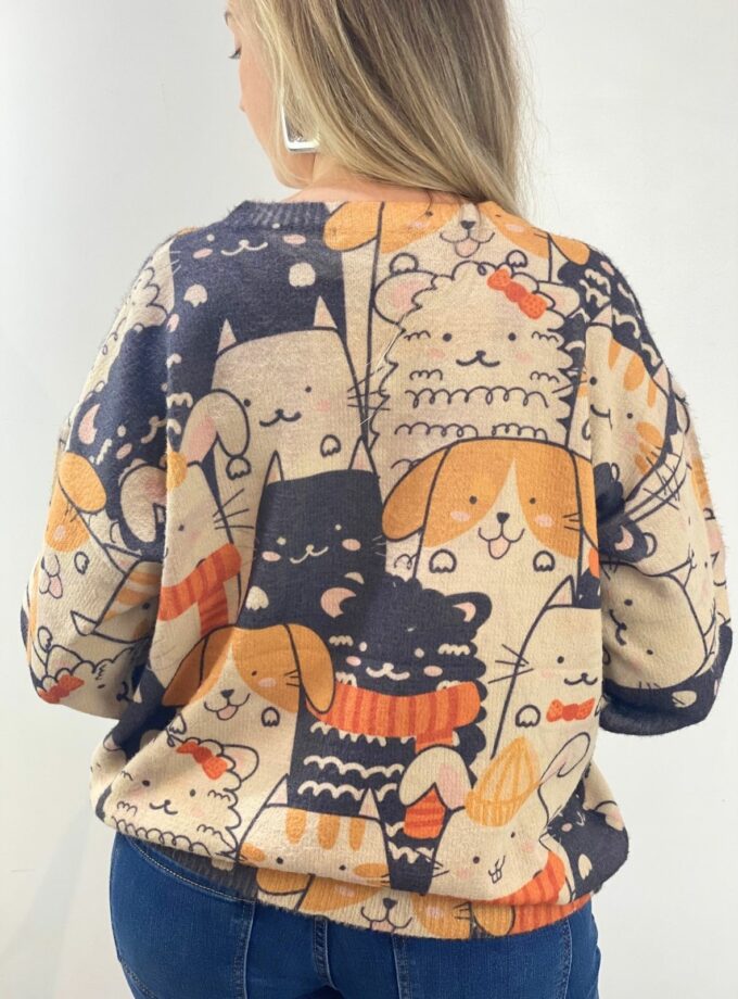 Jersey estampado animales