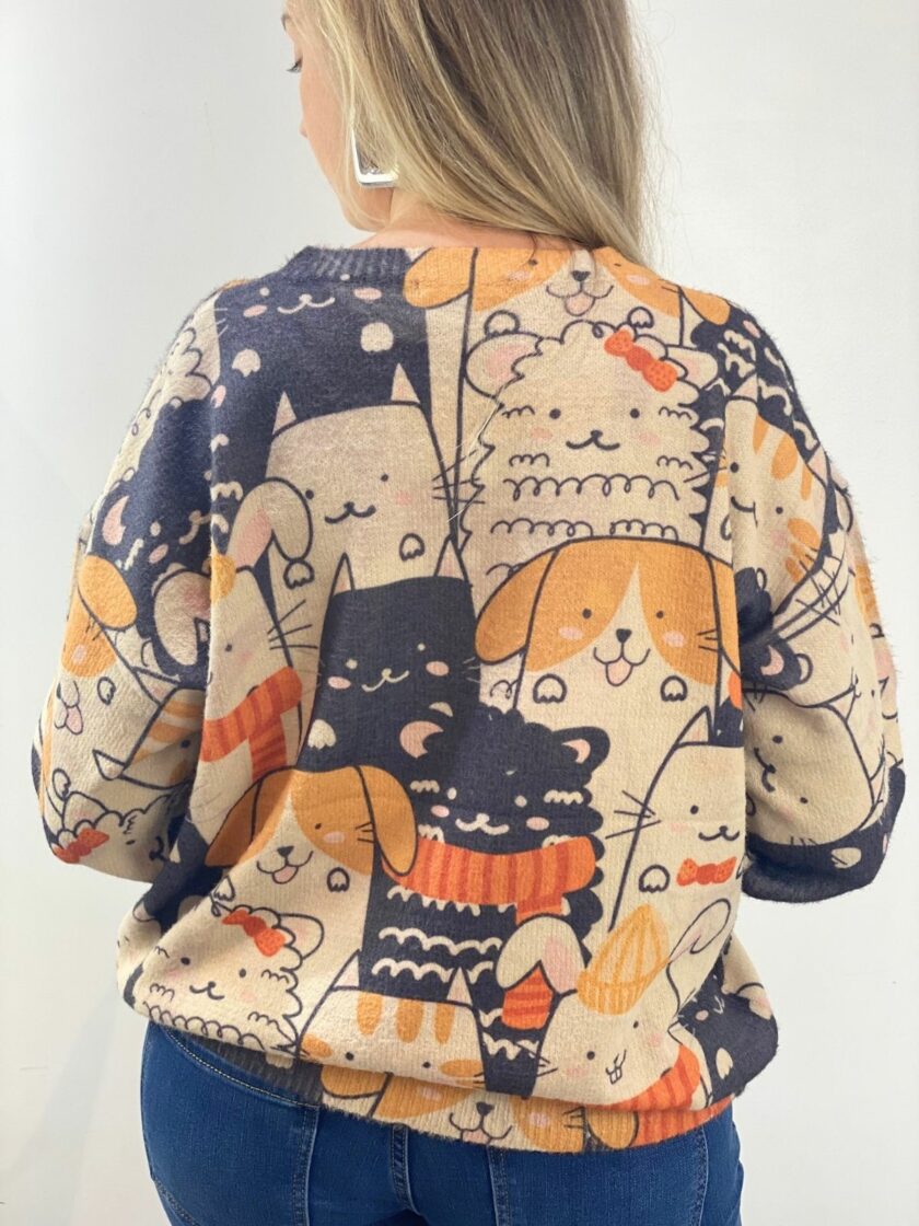 Jersey estampado animales