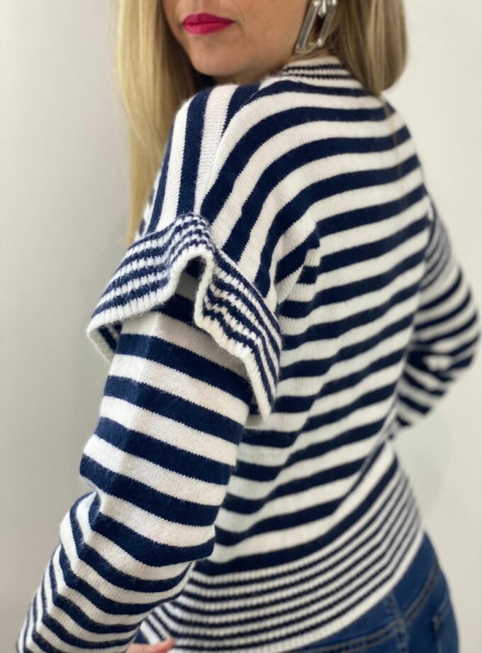 Jersey rayas volantes manga