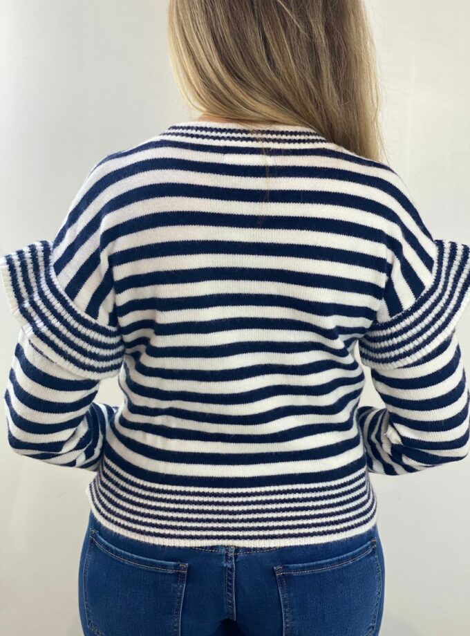 Jersey rayas volantes manga