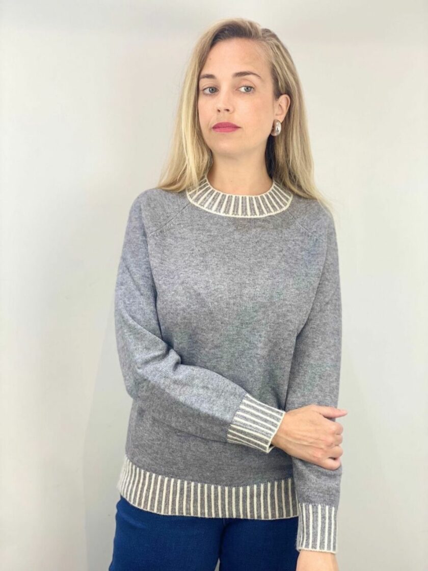 Jersey de punto gris