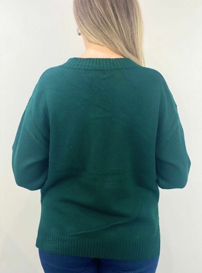 Jersey verde botella cuello pico