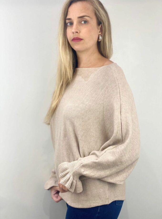 Jersey manga murciélago beige