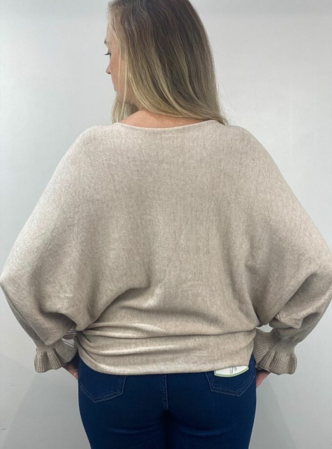 Jersey manga murciélago beige