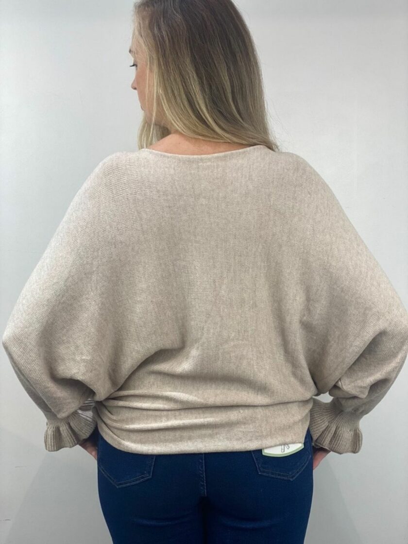 Jersey manga murciélago beige