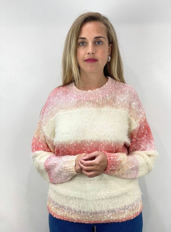 Jersey rosa raya tacto suave