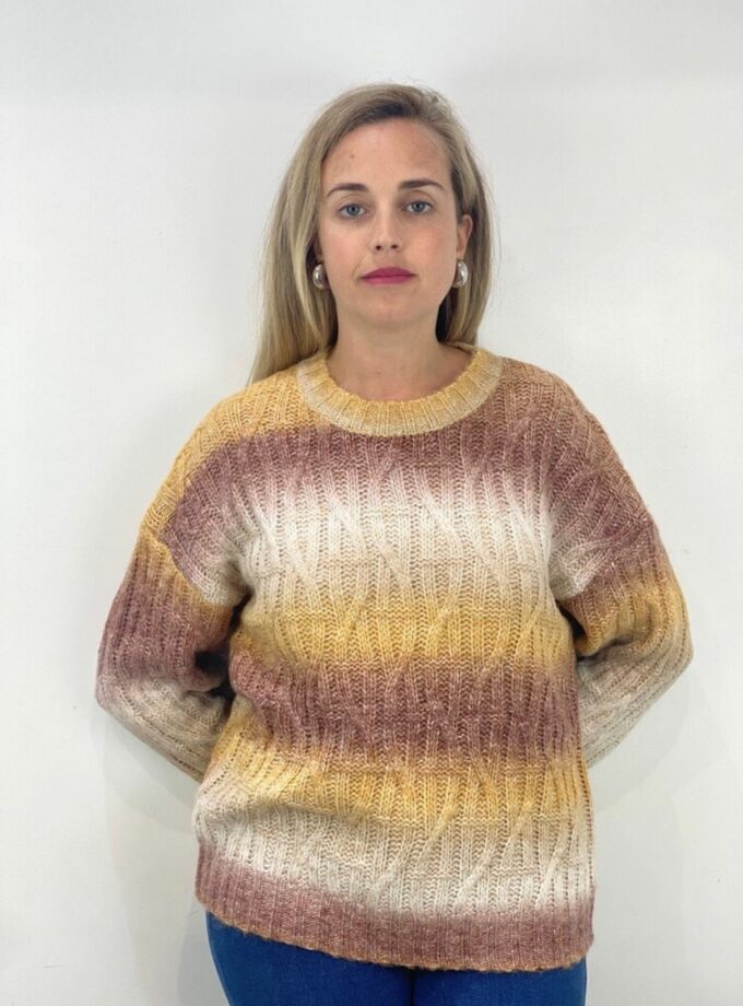 Jersey multicolor trenzado