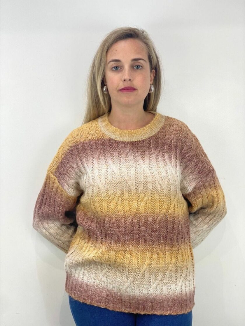 Jersey multicolor trenzado