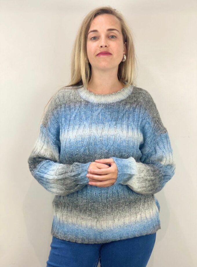 Jersey multicolor trenzado
