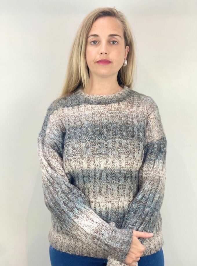Jersey multicolor trenzado
