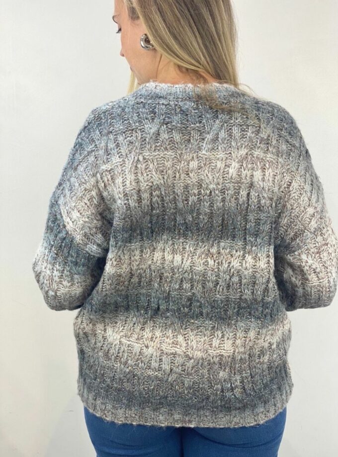 Jersey multicolor trenzado