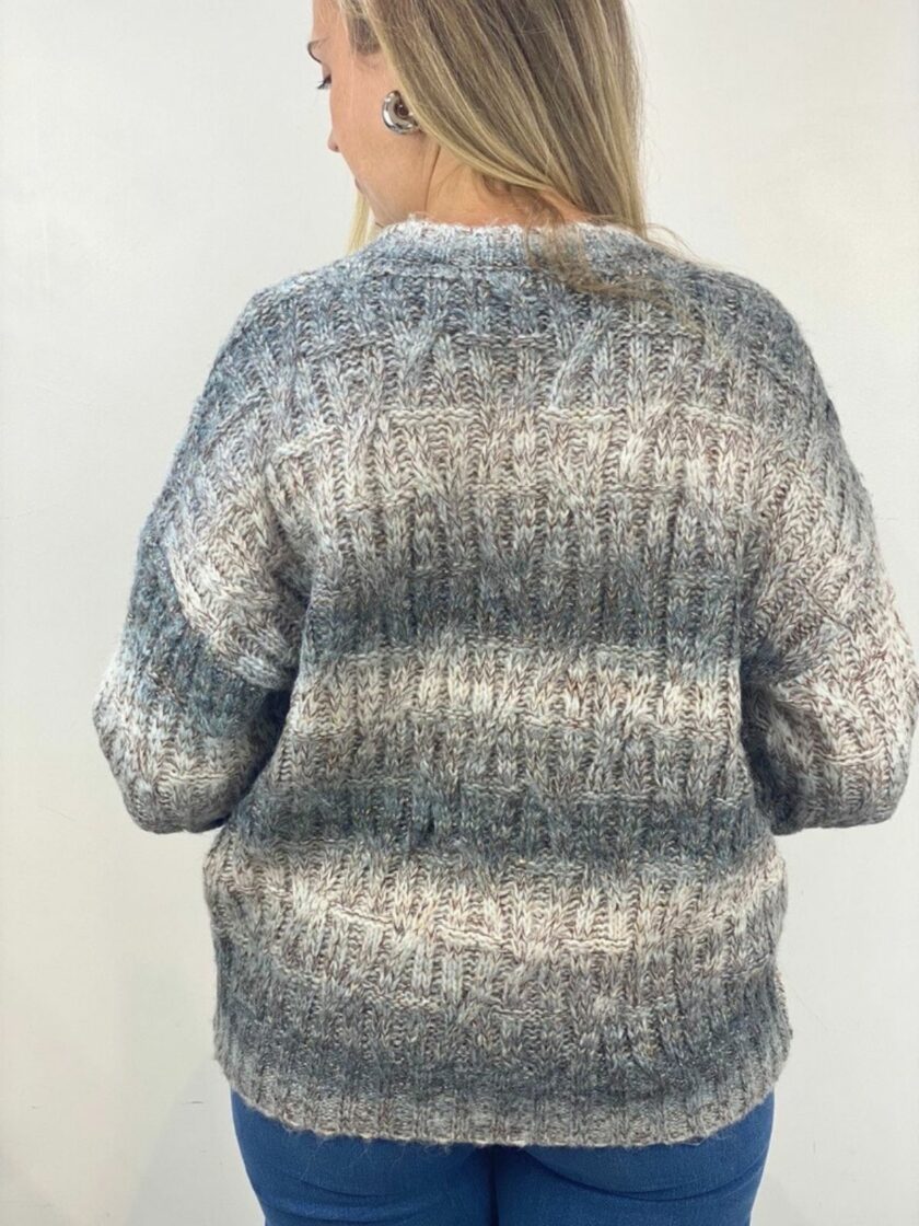 Jersey multicolor trenzado
