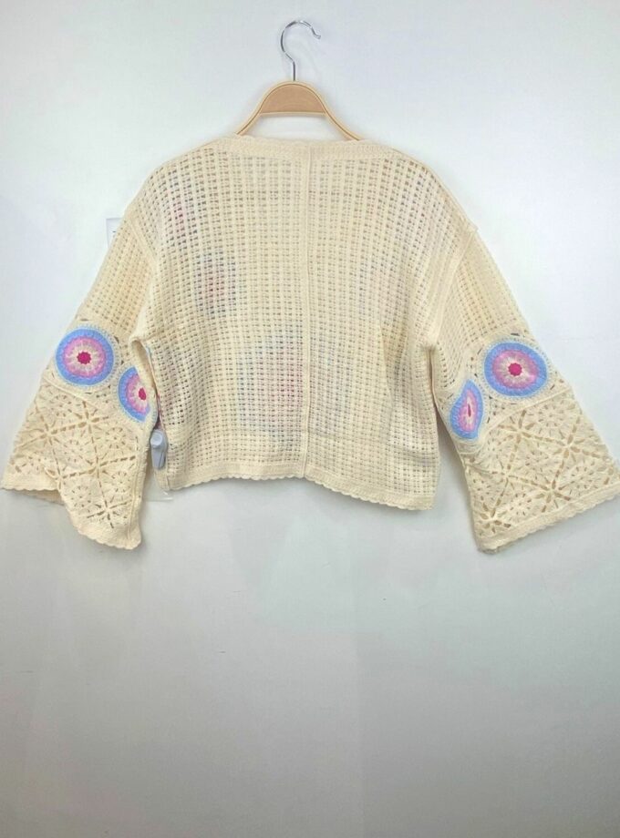 Camiseta crochés color lila