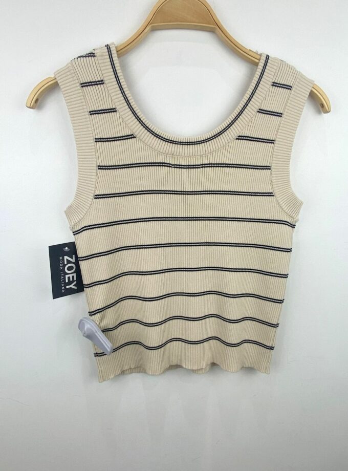 Top punto sin mangas