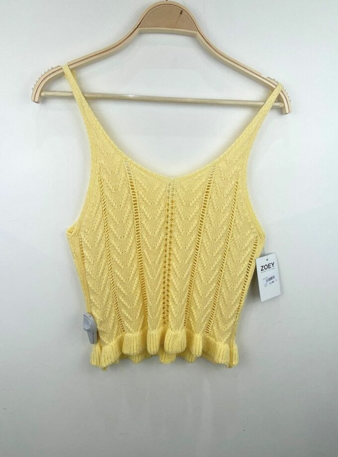 Top punto tirante fina color amarillo