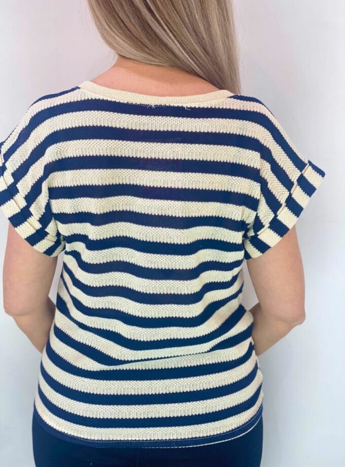 Camiseta rayas color azul marino