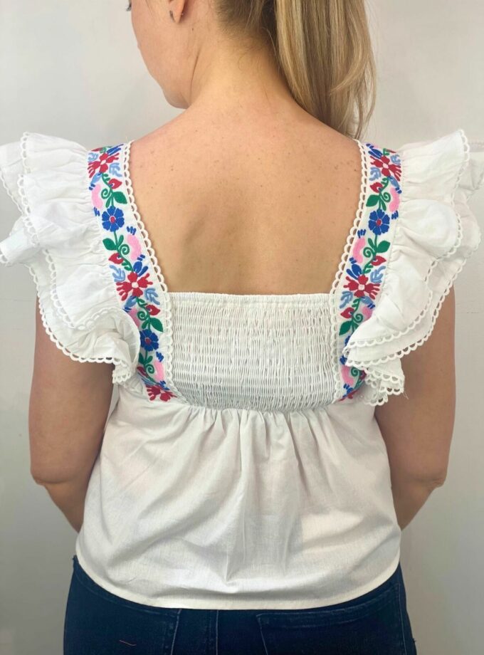 Top bordado