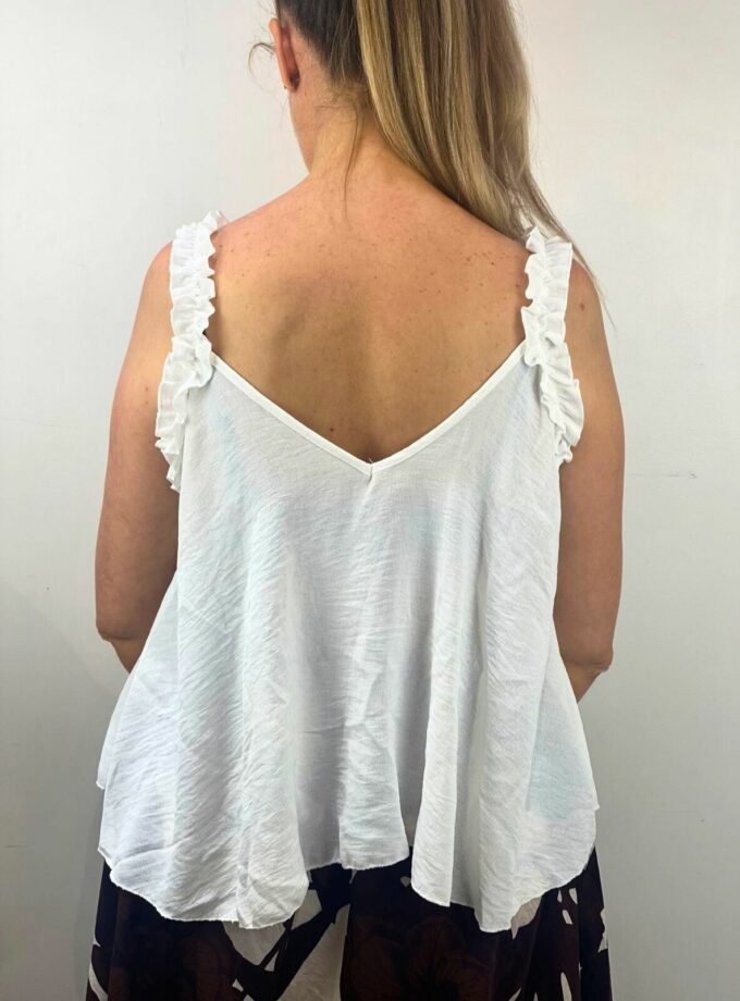 Top tirante blanco