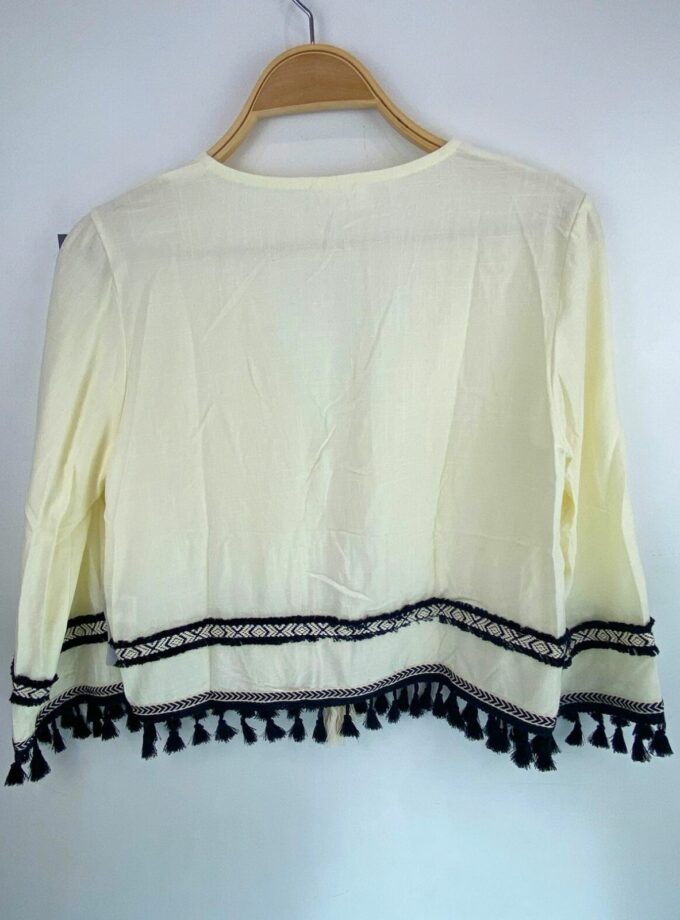 Rebeca Beige Fleco Negro