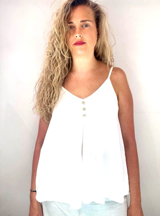 Camiseta blanco tirante fina