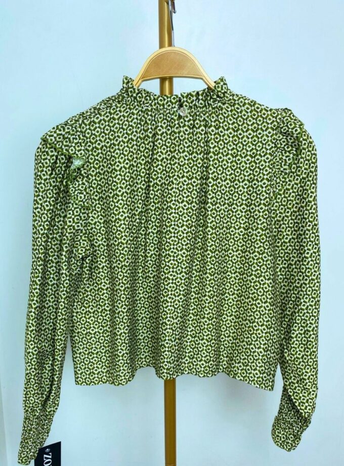 Blusa estampada verde